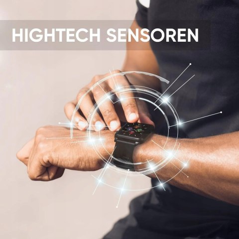 SMARTWATCH ZEGAREK SPORTOWY OPASKA HEYRO FIT 21 CZARNY
