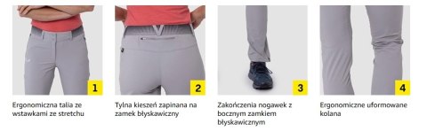 SPODNIE TRENINGOWE ROWEROWE DAMSKIE SALEWA PEDROC 3 DST R. 42