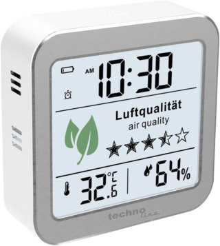 STACJA POGODY TERMOMETR HIGROMETR TECHNOLINE WL1020 JAKOŚĆ POWIETRZA CO2