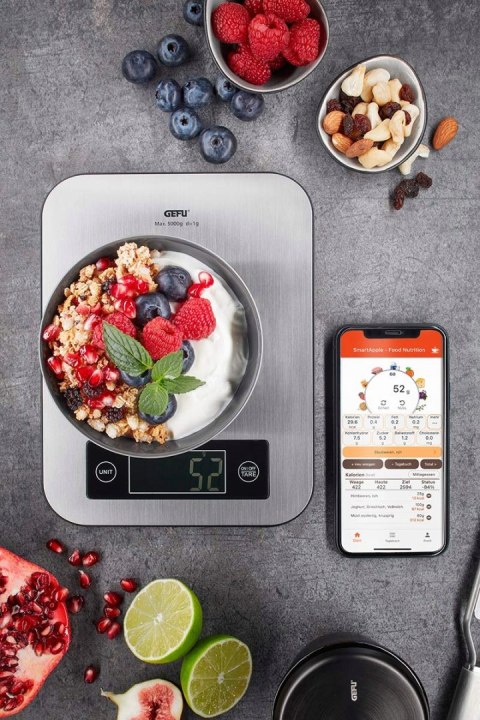 WAGA KUCHENNA PRECYZYJNA LCD GEFU SCORE APLIKACJA