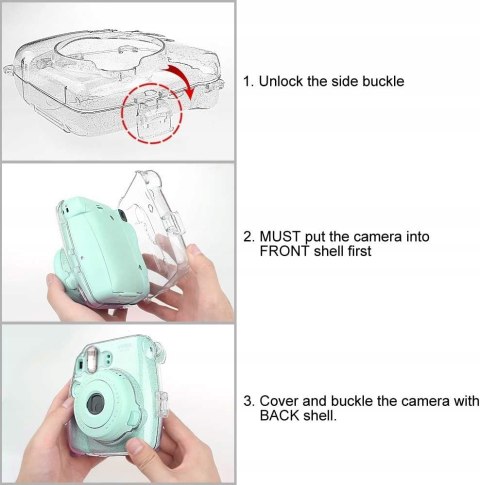 ETUI FUTERAŁ POKROWIEC PRZEZROCZYSTY DO FUJIFILM INSTAX MINI 8/9