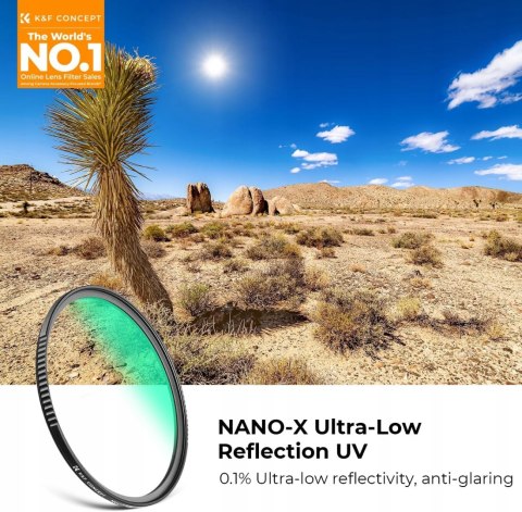 FILTR UV K&F CONCEPT 77MM MRC NANO-X SERIES ULTRA-LOW REFLECTION