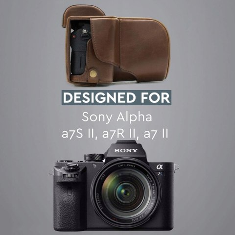 FUTERAŁ ETUI NA APARAT SKÓRZANY DO SONY ALPHA A7 II A7R II A7S II MEGAGEAR