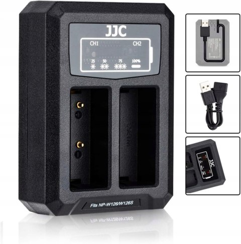 ŁADOWARKA PODWÓJNA JJC DCH-NPW126 DO AKUMULATORA NP-W126/S