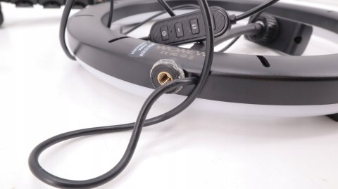 LAMPA PIERŚCIENIOWA MAKIJAŻ STATYW RING USB 12" STATYW UCHWYT NA TELEFON