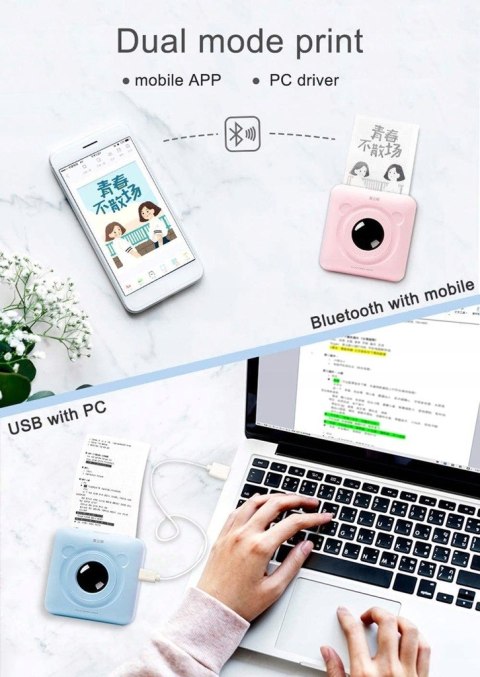 MOBILNA PRZENOŚNA MINI DRUKARKA PERIPAGE MINI A6