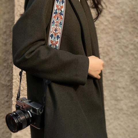 PASEK DO APARATU NA SZYJĘ RAMIĘ SKÓRA BYDLĘCA PADWA LIFESTYLE RETRO