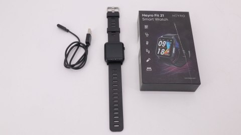 SMARTWATCH ZEGAREK SPORTOWY OPASKA HEYRO FIT 21 CZARNY
