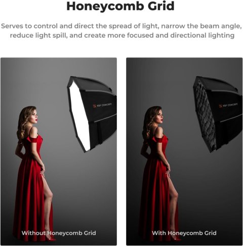 SOFTBOX MODYFIKATOR ŚWIATŁA OKTAGONALNY K&F CONCEPT 55CM OCTAGON