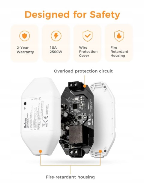 STEROWNIK ŚWIATŁA REFOSS MSS710 SMART WIFI SWITCH