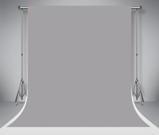TŁO FOTOGRAFICZNE MATERIAŁOWE Z MIKROFIBRY 1,5x2,2M 150x220CM SZARE