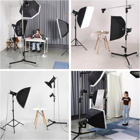UCHWYTY PRZESUWNE DO STATYWU C-STAND DO SOFTBOKSA LAMPY SOONPHO